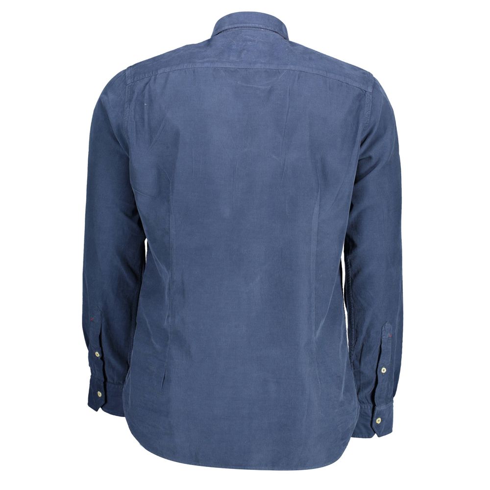 US POLO ASSN. Blue cotton shirt for men
